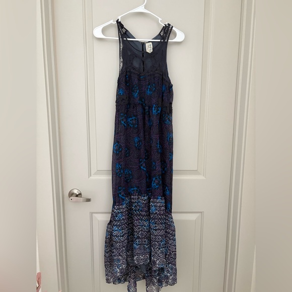 Free People Navy Lace Dress - Picture 4 of 6